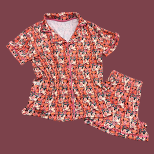 Pijama Adulto Capivara Flor Feminino