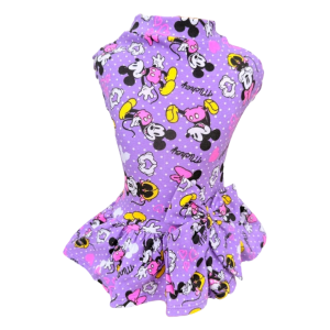 Vestido Mickey e Minnie Lilás