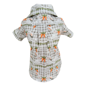 Camisa Coelhinho Bordado Quadriculado