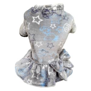 Vestido Fleece Snoopy Cinza