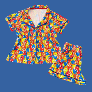 Pijama Adulto Feminino MeMs Quadrado