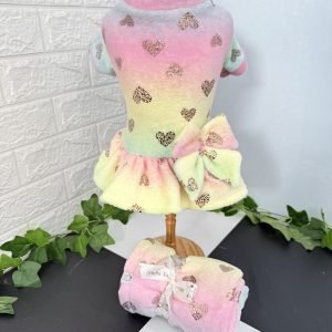 Kit Vestido Fleece + Mantinha