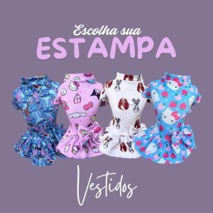 Vestido Suplex Escolha a Estampa