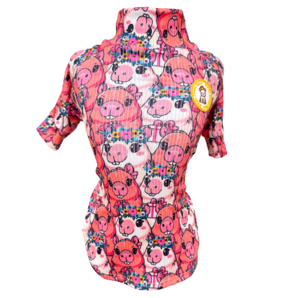 Camiseta Canelada Capivara Flor - Imagem 1