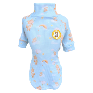 Camiseta Canelada Raposa Azul Florzinha