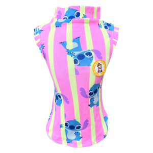 Regata Stitch Listrado Neon Fem