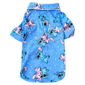 Pijama 2 Patas Stitch Azul Jeans