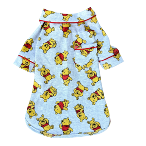 Pijama 2 Patas Ursinho Pooh Cinza
