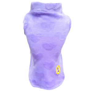 Colete Fleece Coração Lilás