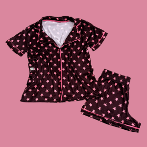 Pijama Adulto Feminino Estrela Marsala