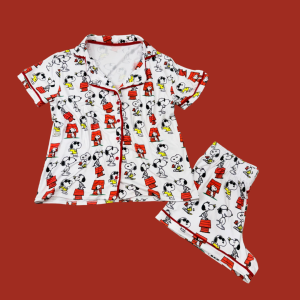 Pijama Adulto Feminino Snoopy Branco