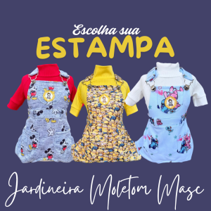 Jardineira Masc Escolha a Estampa