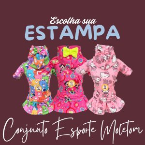 Conjunto Esporte Moletom Escolha a Estampa
