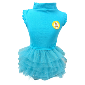 Regata com Tule Azul Turquesa