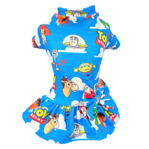 Vestido Moletom Toy Story Azul