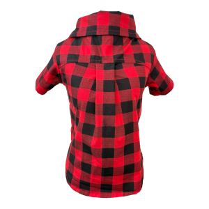 Camisa Xadrez Vermelho e Preto