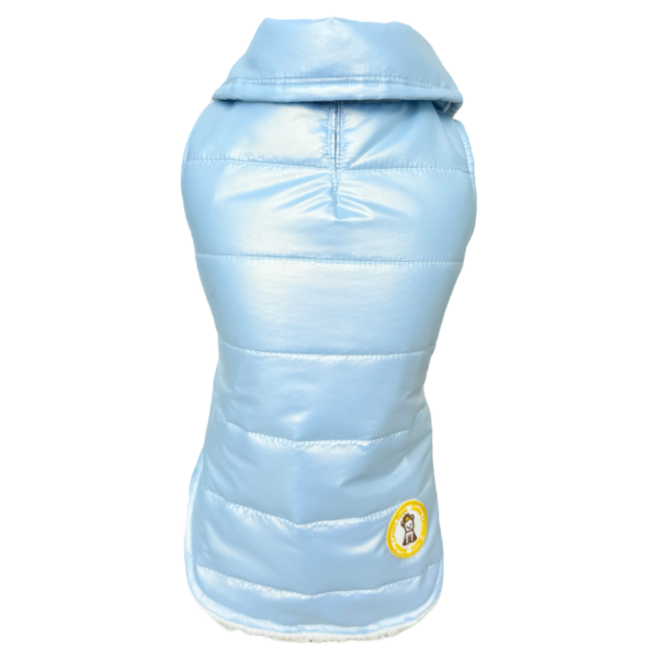 Colete Nylon Perolado Azul Bebê - Imagem 1