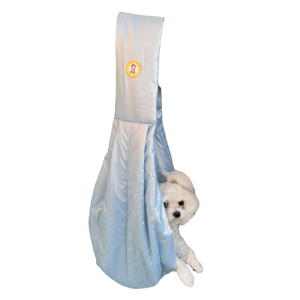 Sling Nylon Perolado Azul Bebê