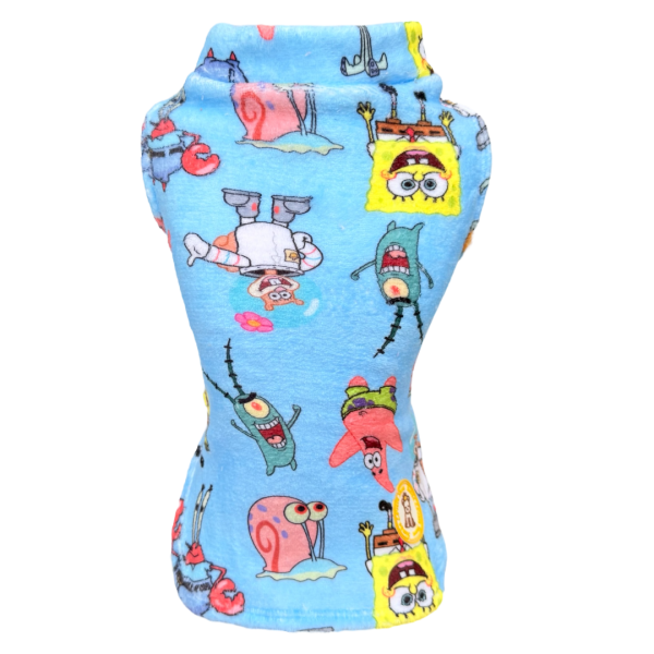 Colete Fleece Bob Esponja Azul - Imagem 1