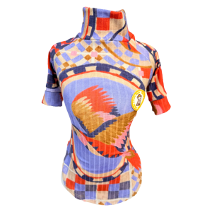 Camiseta Canelada Estampa Farm Colorida