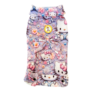 Jaqueta Moletom Hello Kitty Flores Fem