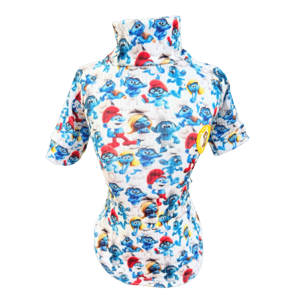 Camiseta Canelada Smurfs Branca - Imagem 1