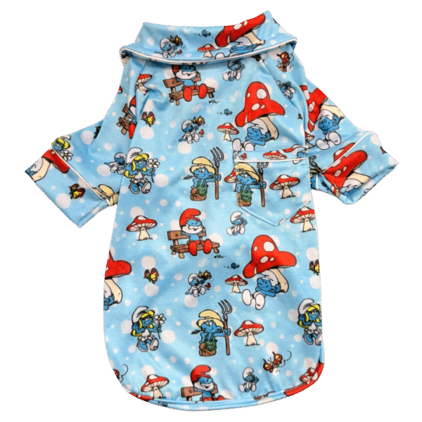 Pijama 2 Patas Smurfs Azul - Imagem 1