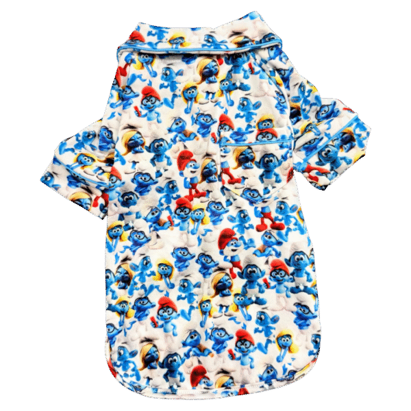 Pijama 2 Patas Smurfs Branco - Imagem 1