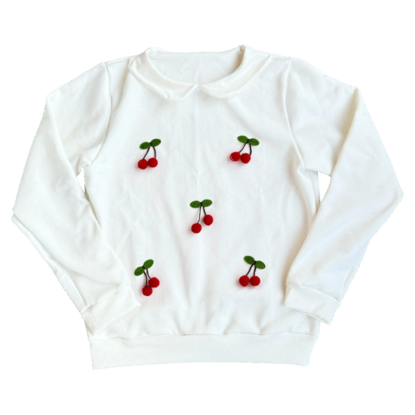 Moletom Adulto Feminino Cereja - Imagem 1