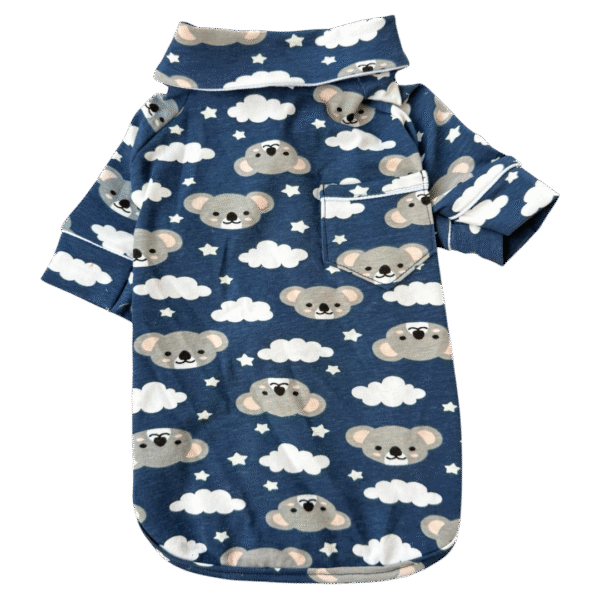 Pijama 2 Patas Coala Azul Marinho Brilha no Escuro - Imagem 1