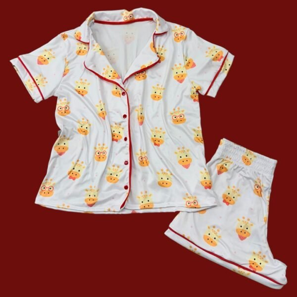 Pijama Adulto Feminino Girafinhas - Imagem 1