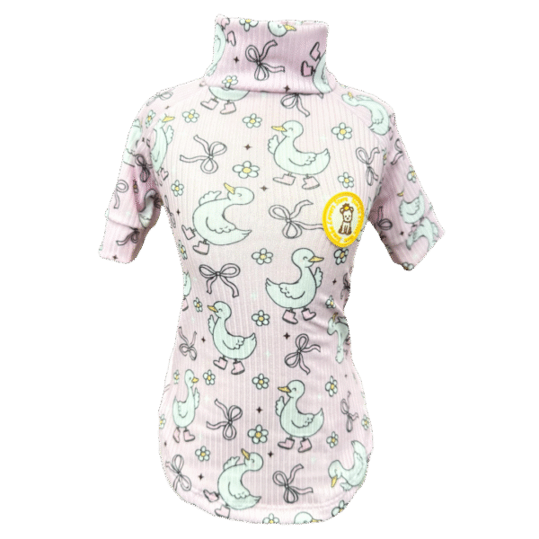 Camiseta Canelada Cisne Rosa - Imagem 1