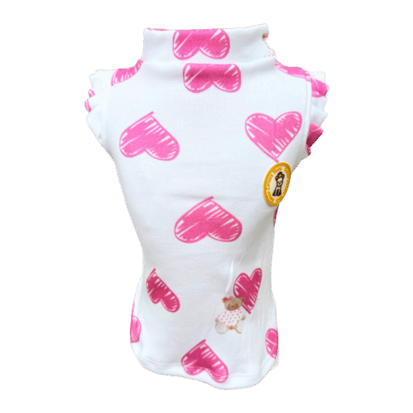 Regata Coração e Ursinho Pink Fem - Imagem 1