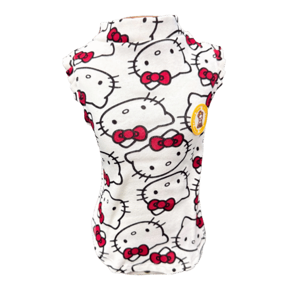 Regata Ribana Hello Kitty Branca Fem - Imagem 1