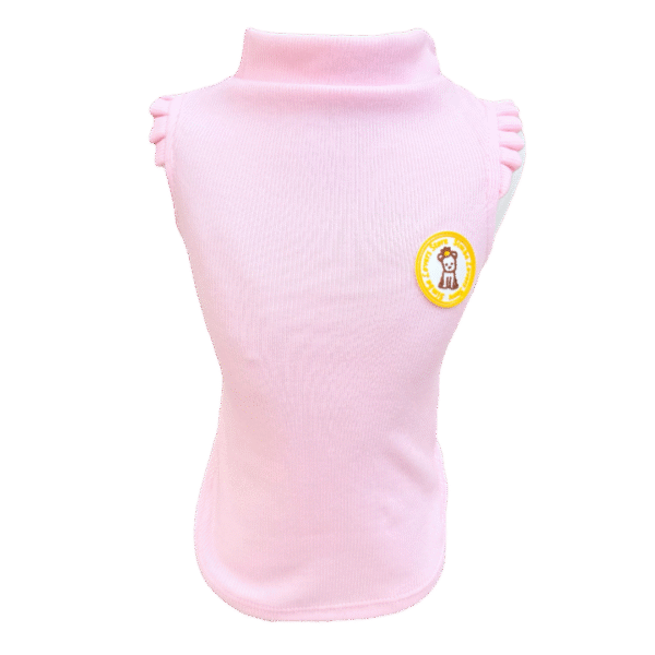 Regata Canelada Ribana Rosa Bebê Fem - Imagem 1